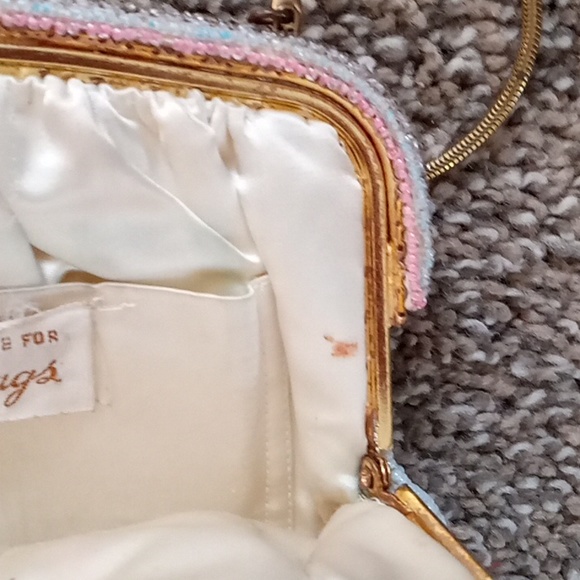 Vintage French Jorelle Beaded Hinged Evening Bag - Picture 9 of 16